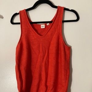 Coral knit tank